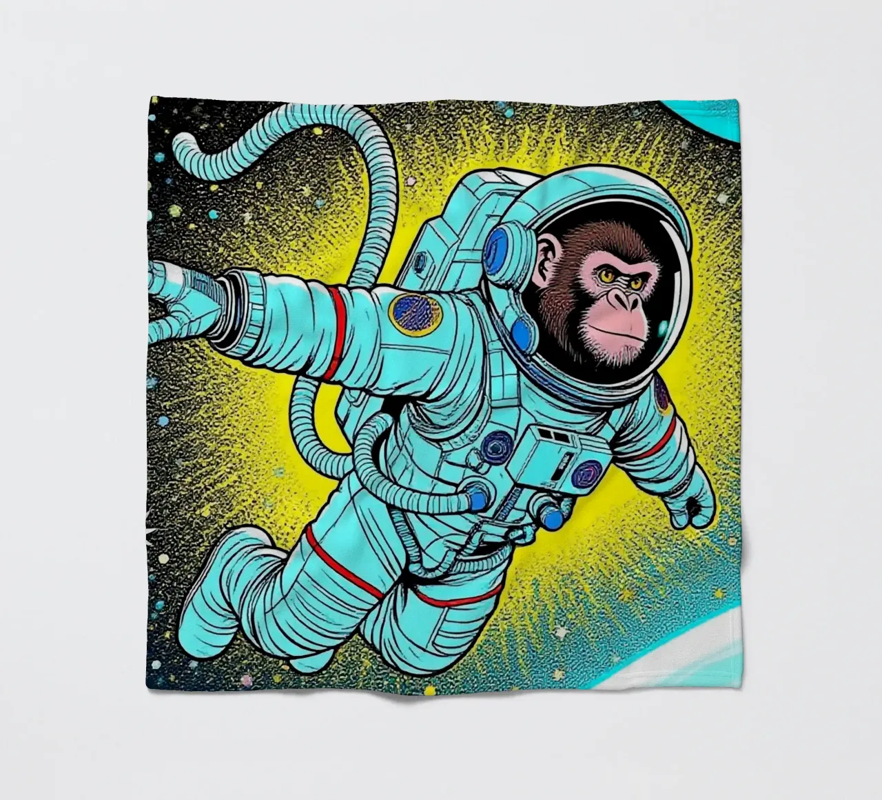 Monkey Astronaut coperta in pile da knowledge