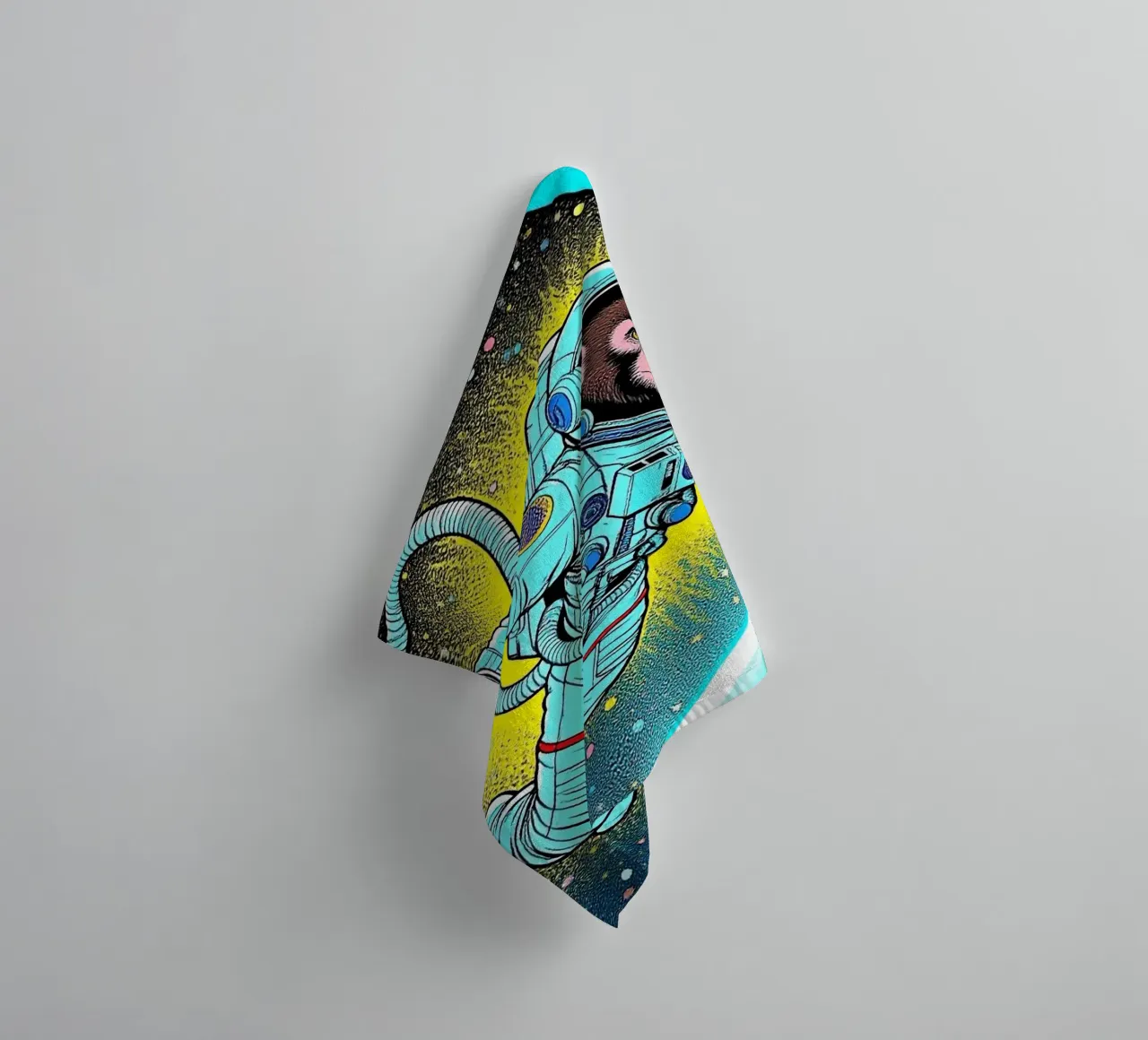 Monkey Astronaut asciugamano da bagno da knowledge