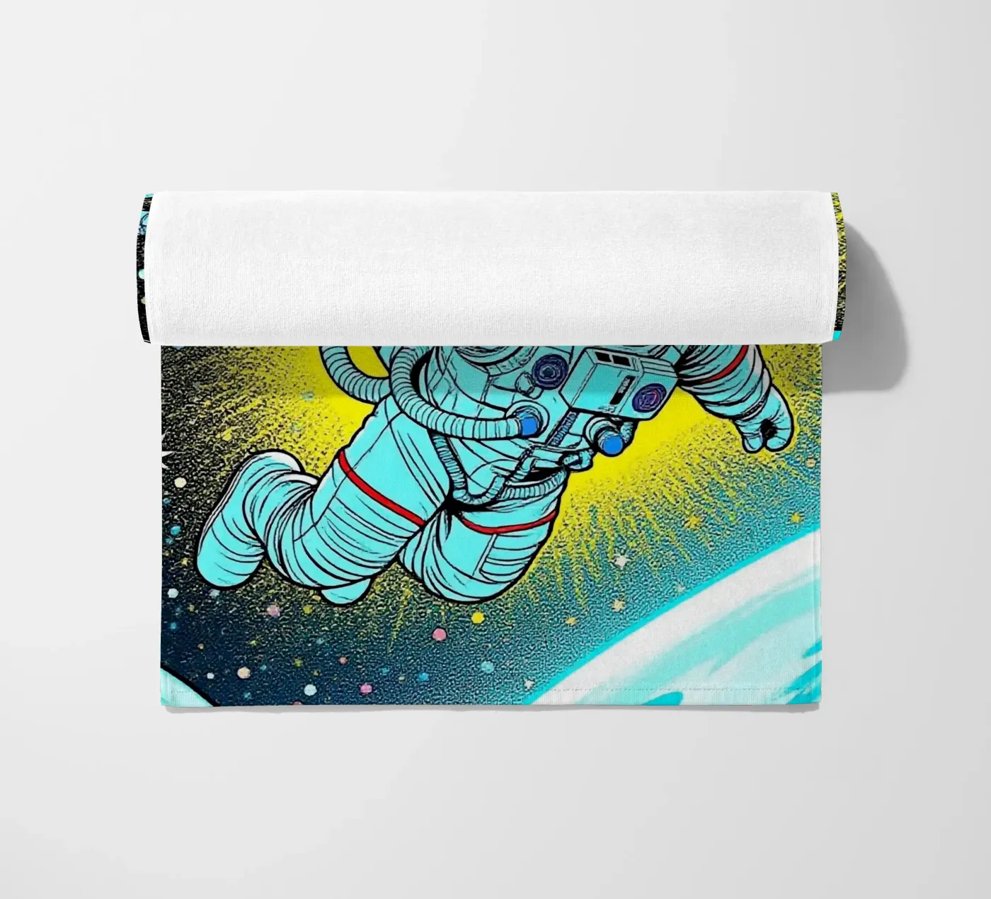 Monkey Astronaut strandhanddoek van knowledge