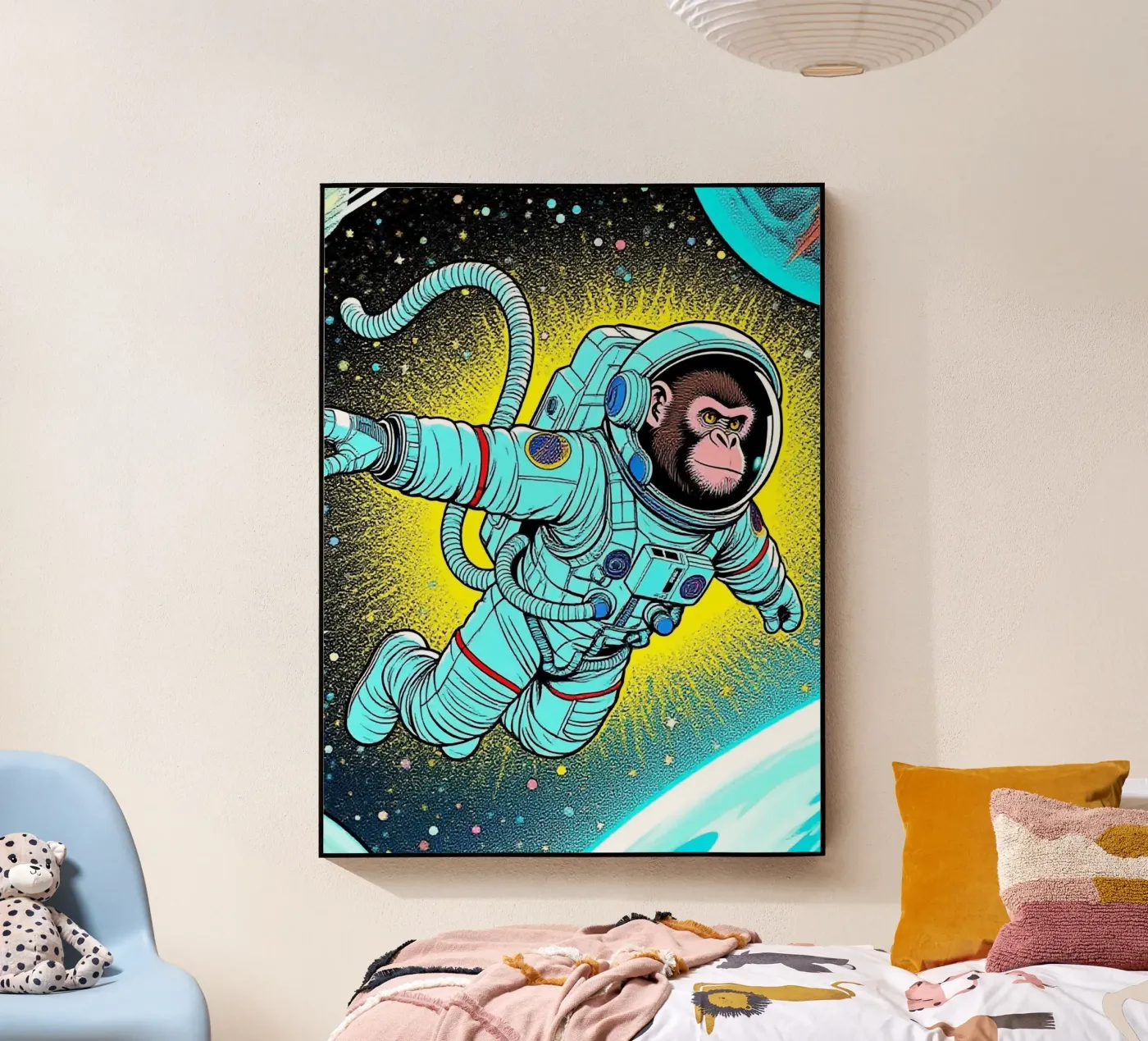Monkey Astronaut plexiglass da knowledge