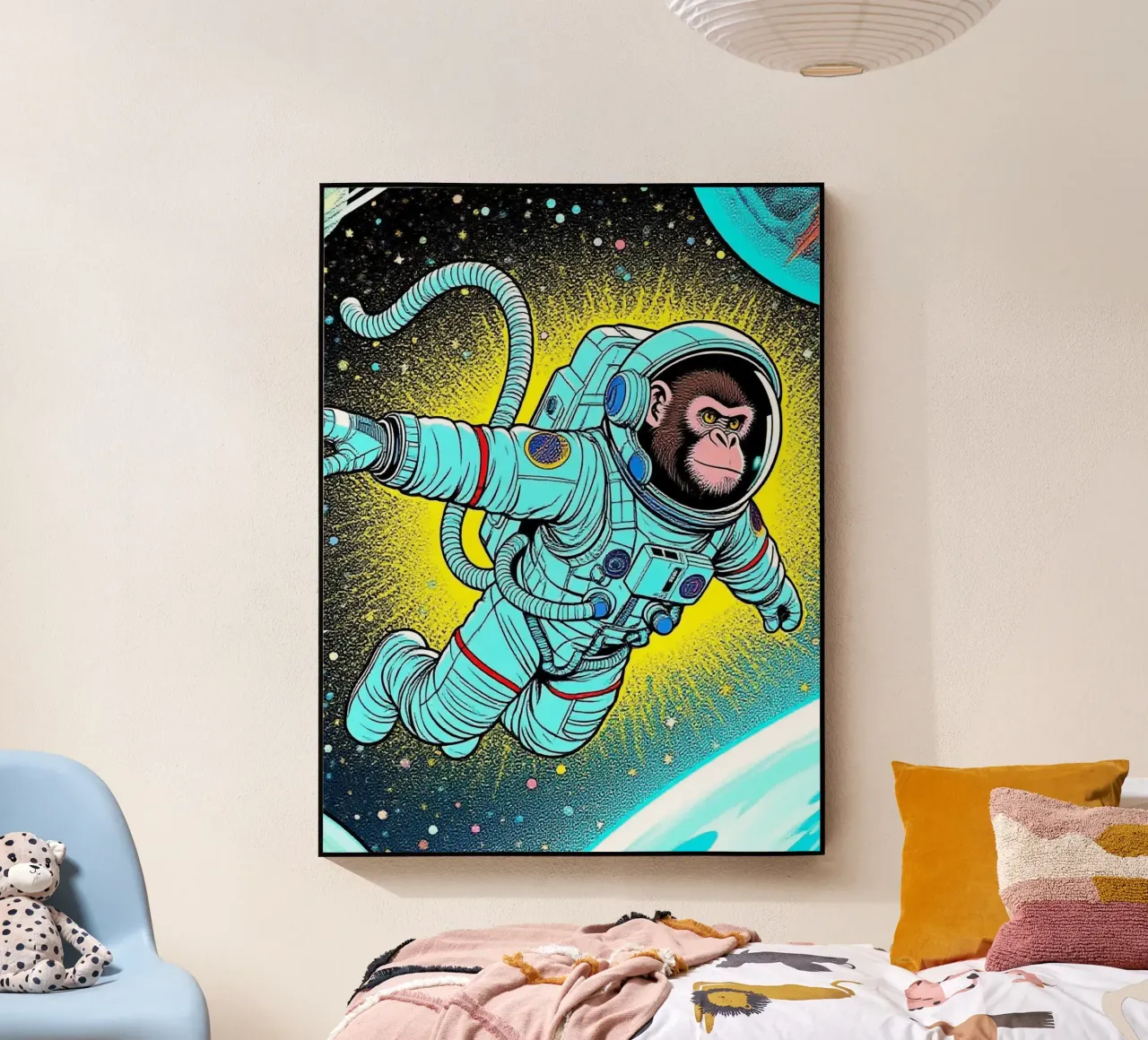 Monkey Astronaut plexiglas de knowledge