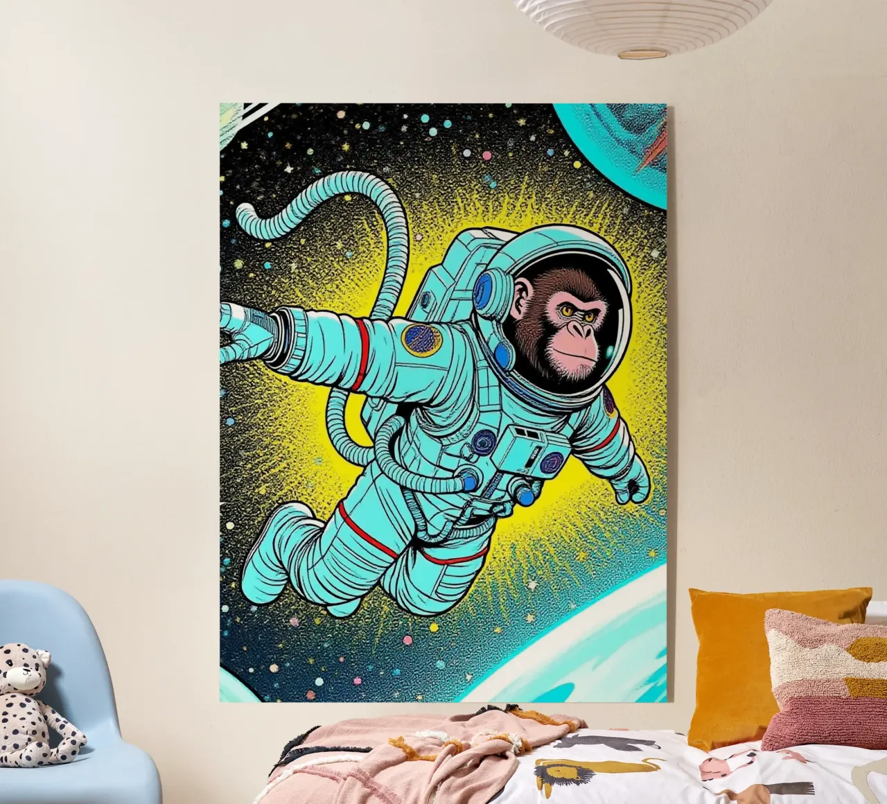 Monkey Astronaut plexiglas de knowledge