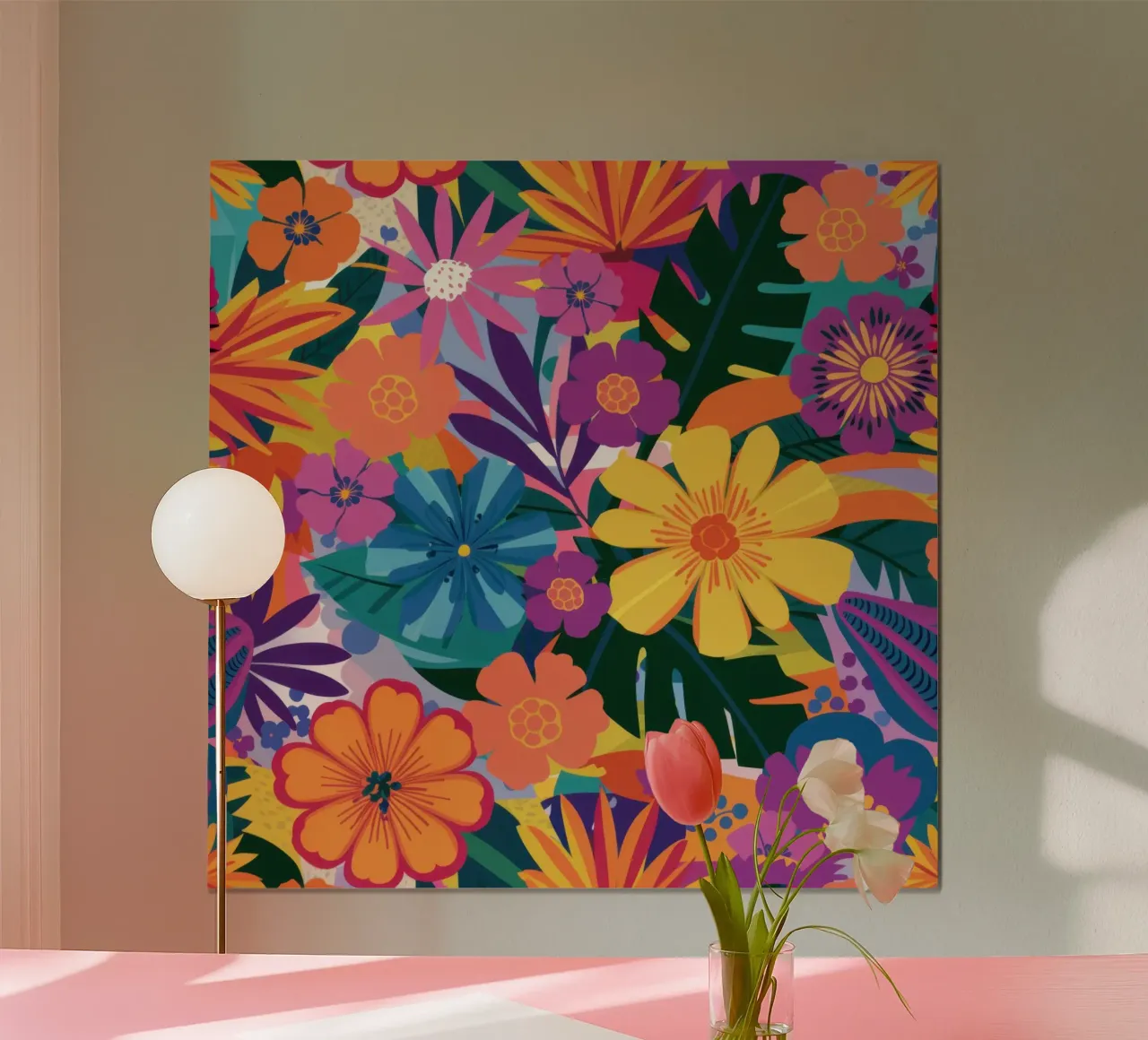 Caos floreale vibrante poster da Sure Paint