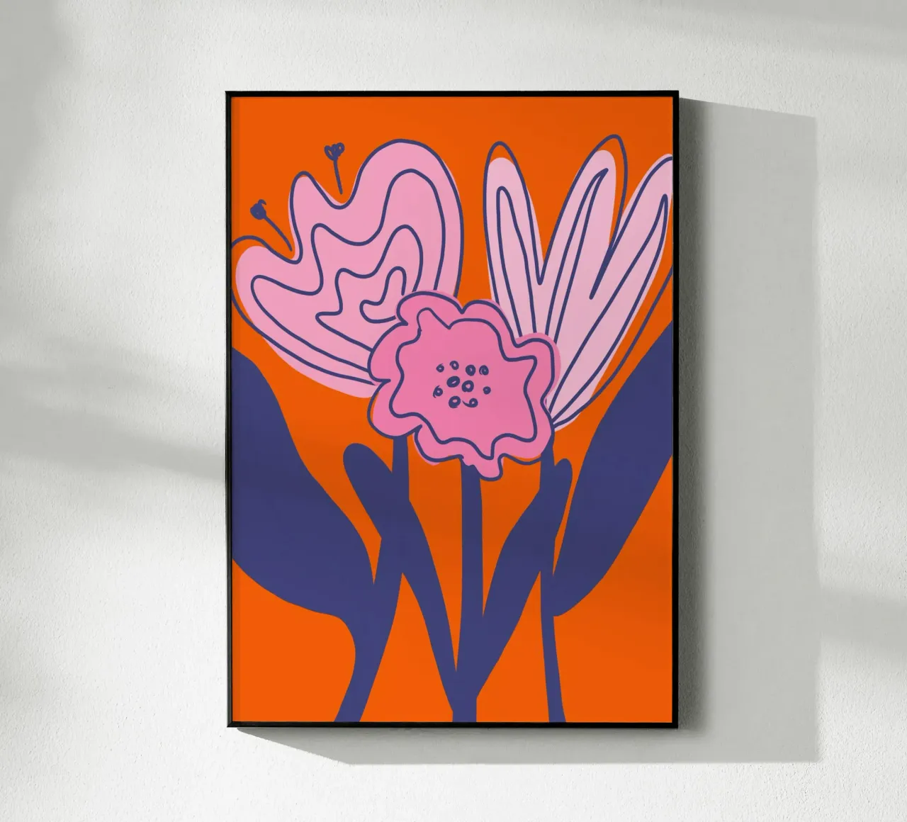 Flores abstractas metacrilato de Athene Fritsch