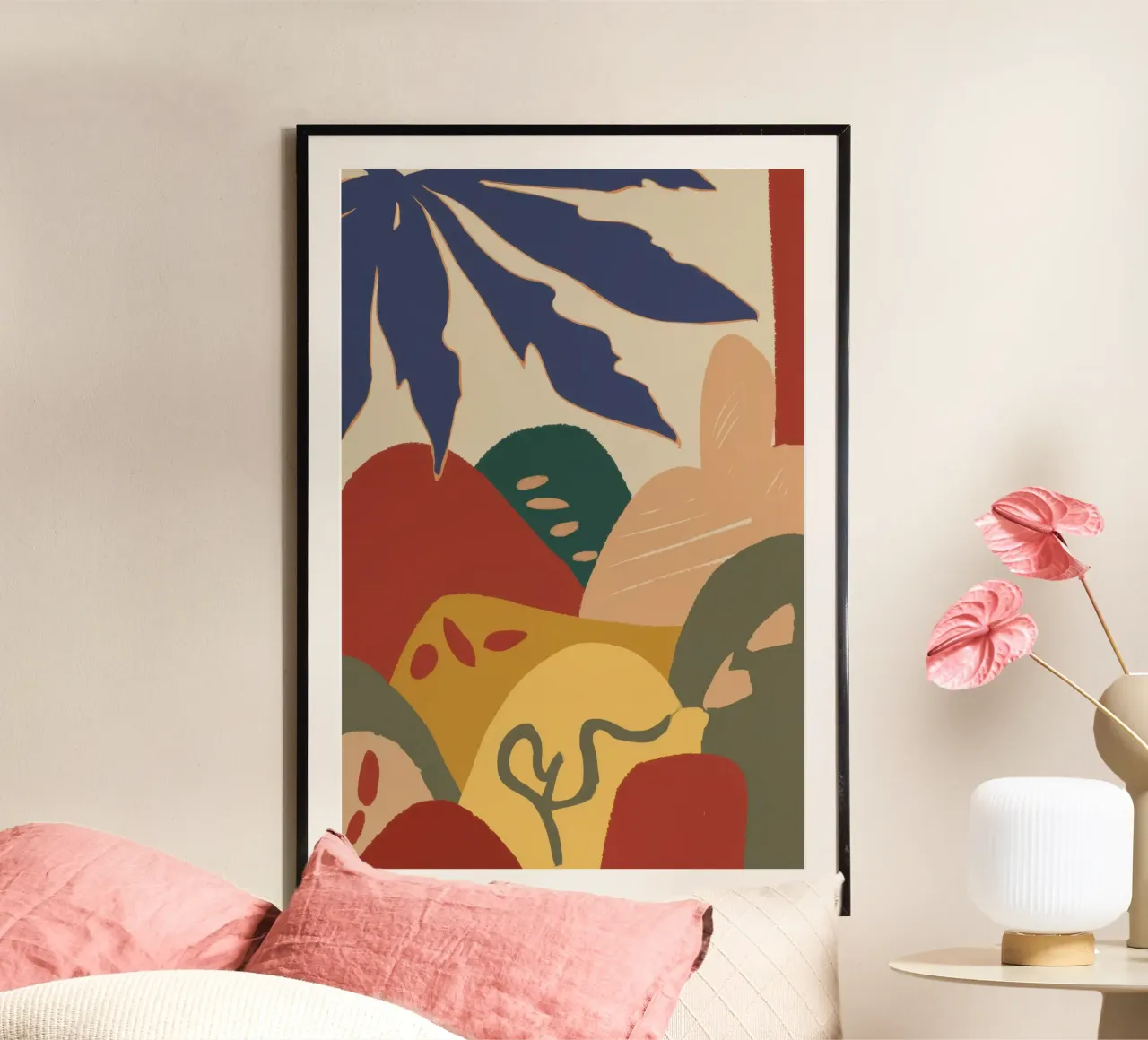 Forme astratte di terra poster da Sure Paint