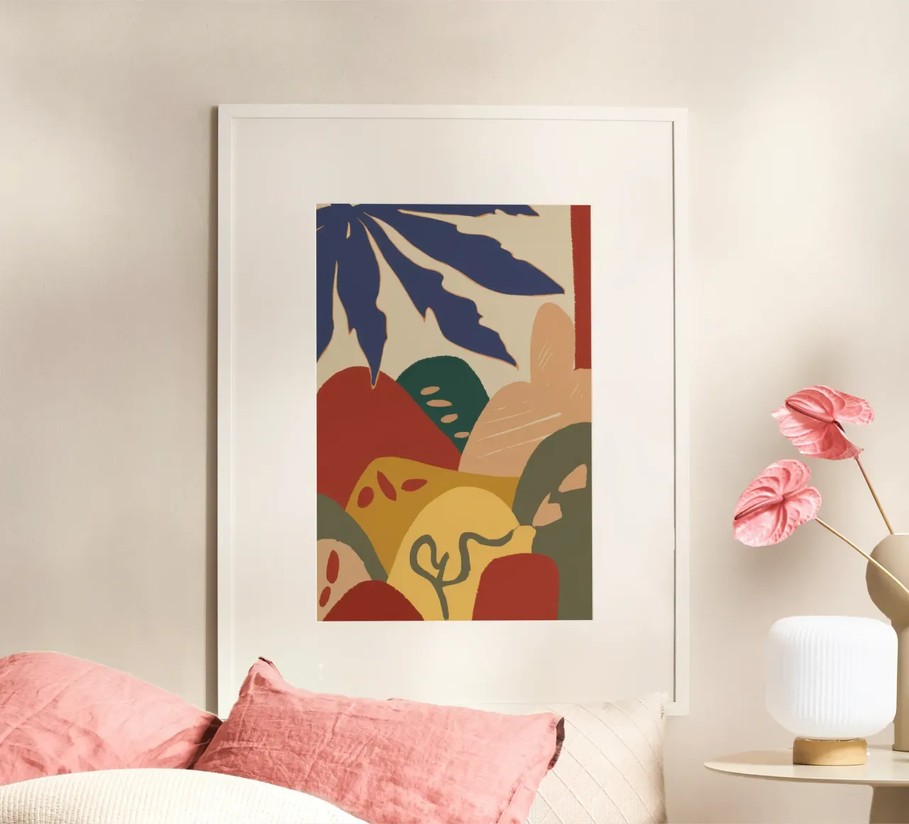 Forme astratte di terra poster da Sure Paint