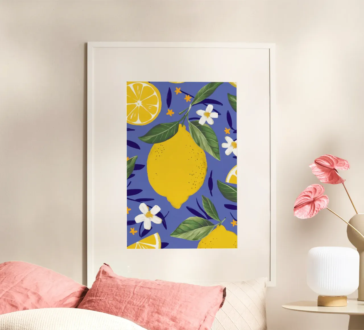 Vibrante scorza di limone poster da Sure Paint