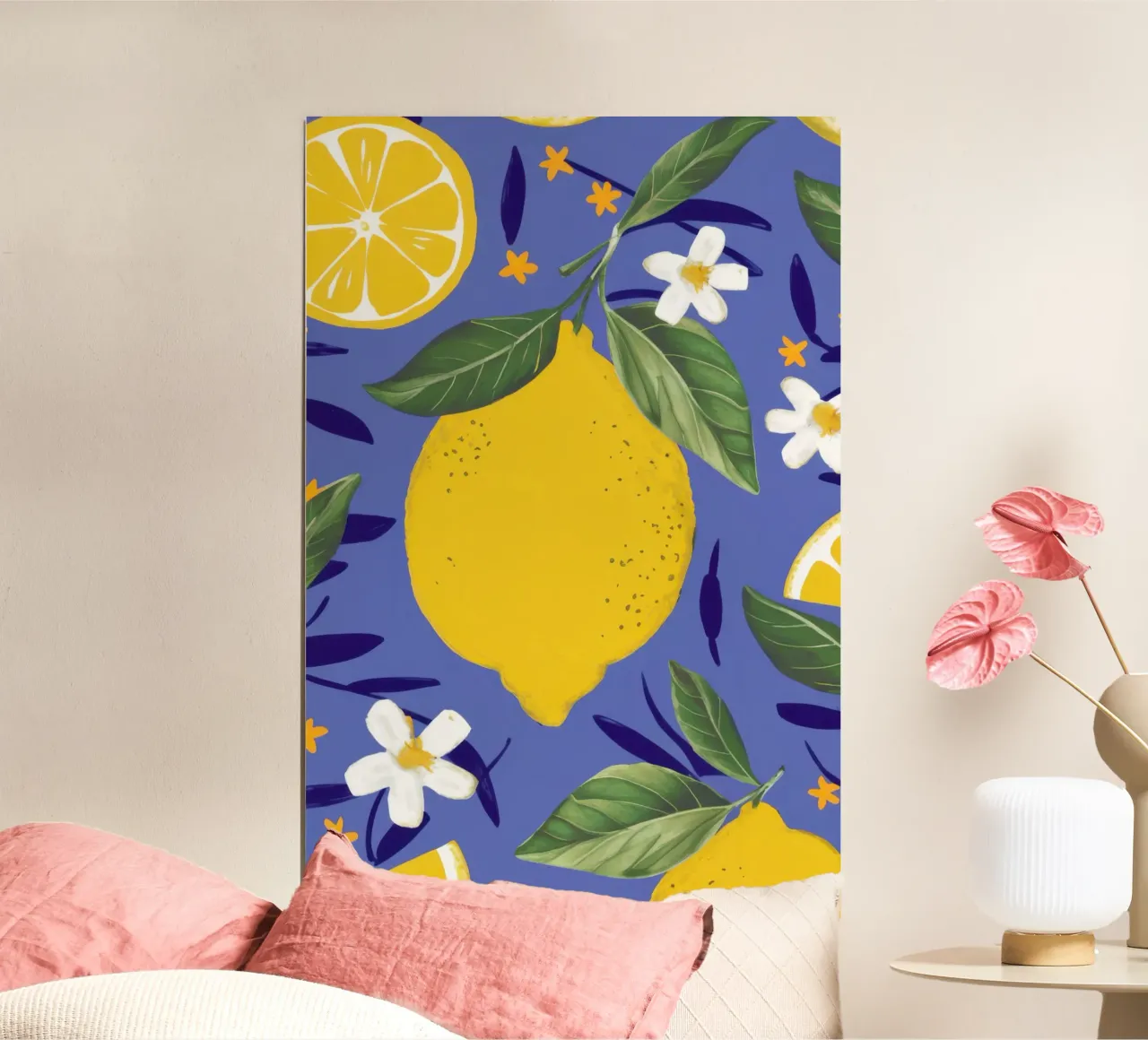 Vibrante scorza di limone poster da Sure Paint