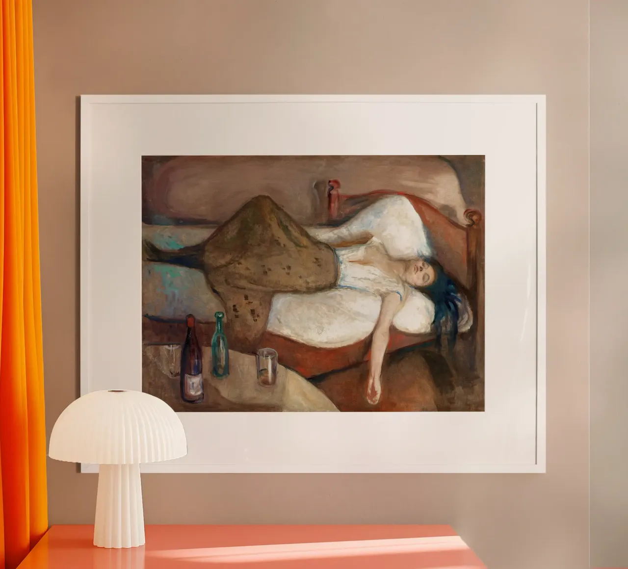 Il giorno dopo di Edvard Munch poster da Slowlylow