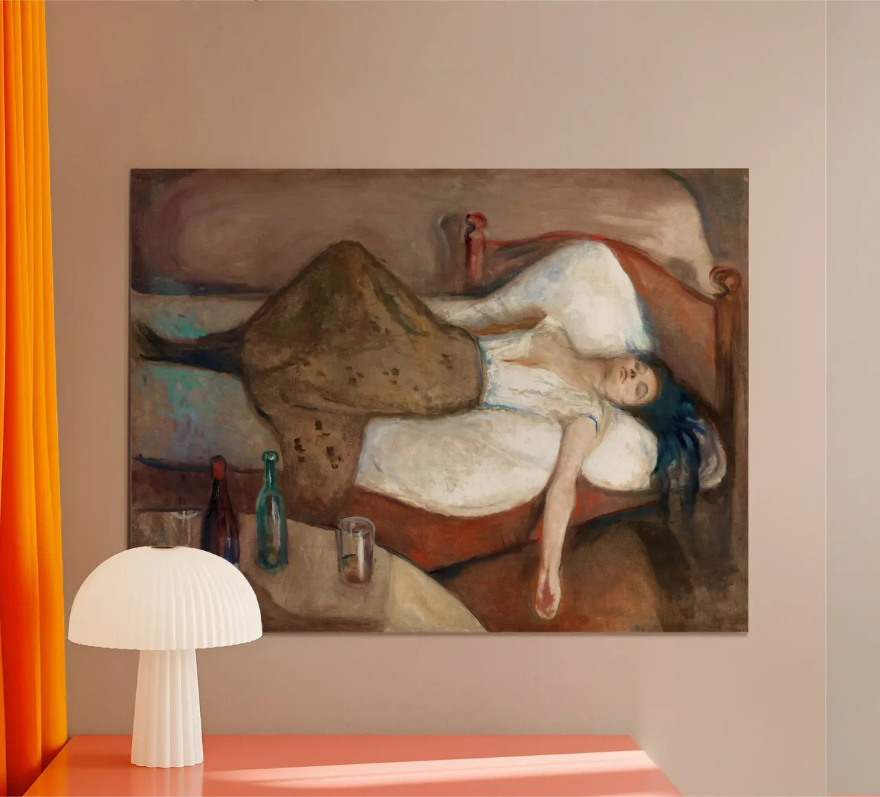 Il giorno dopo di Edvard Munch poster da Slowlylow