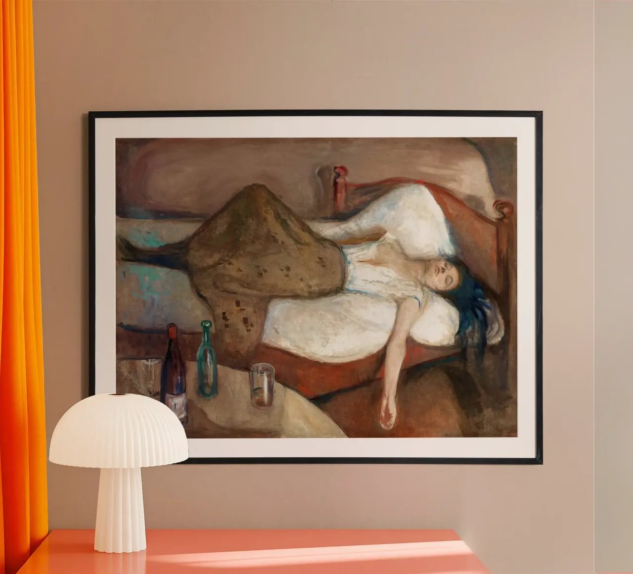 Il giorno dopo di Edvard Munch poster da Slowlylow