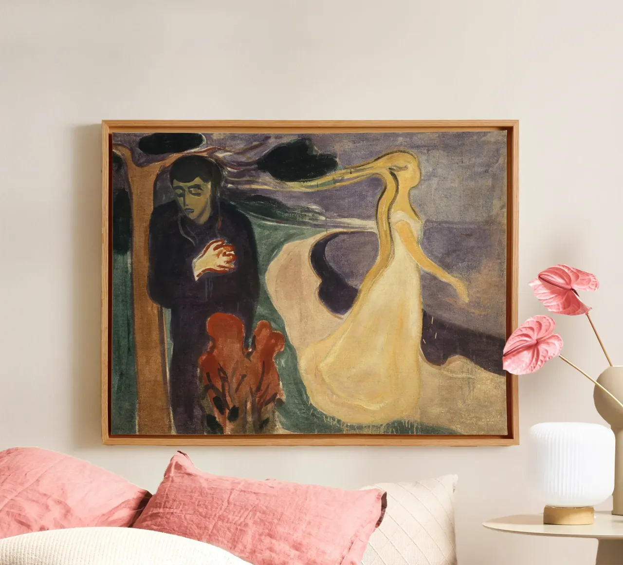 Separazione di Edvard Munch tela con Cornice a cassetta da Slowlylow