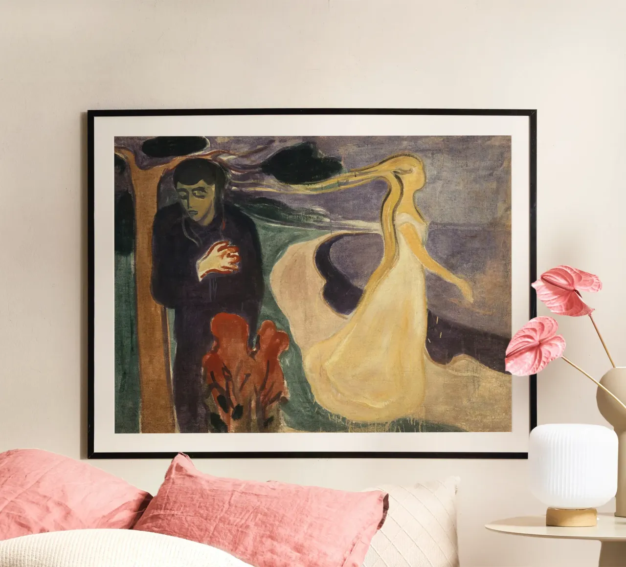 Separazione di Edvard Munch poster con telaio in plastica da Slowlylow
