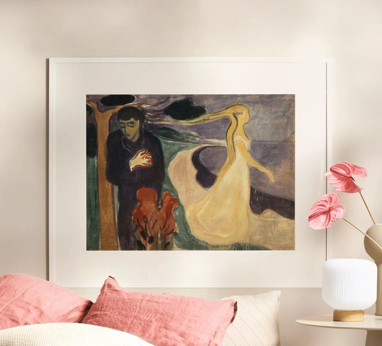 Separazione di Edvard Munch poster con telaio in plastica da Slowlylow