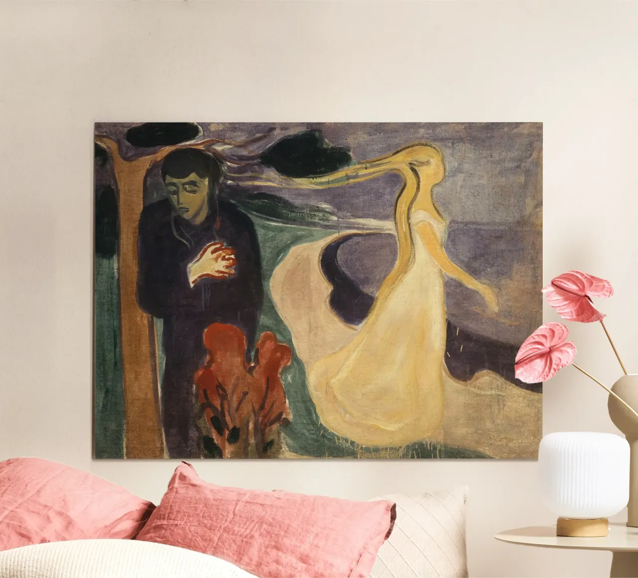 Separazione di Edvard Munch poster con telaio in plastica da Slowlylow
