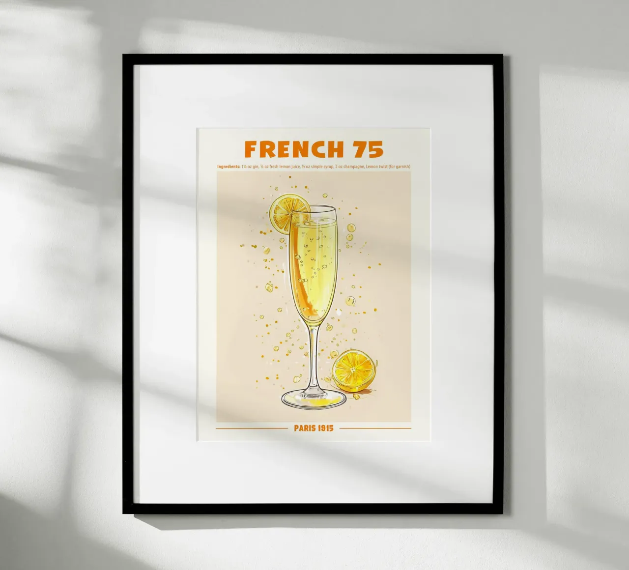 French 75, Paris 1915 poster da janetlynn
