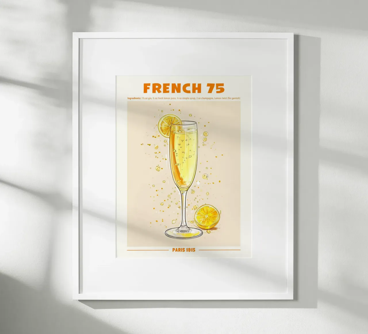 French 75, Paris 1915 poster da janetlynn