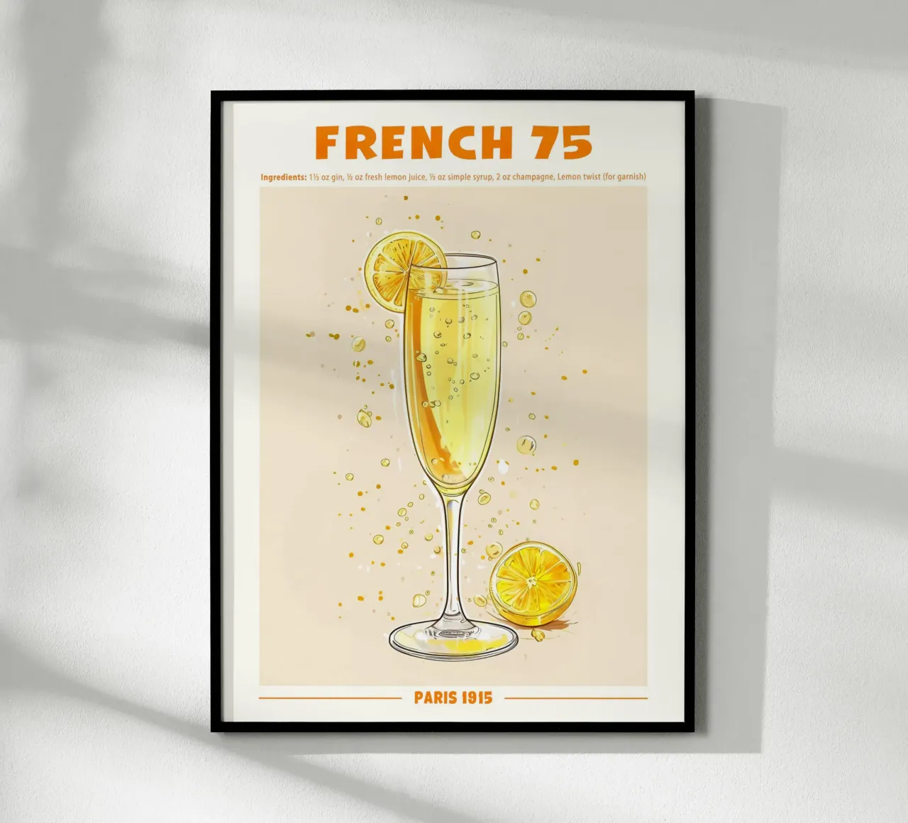 French 75, Paris 1915 poster da janetlynn