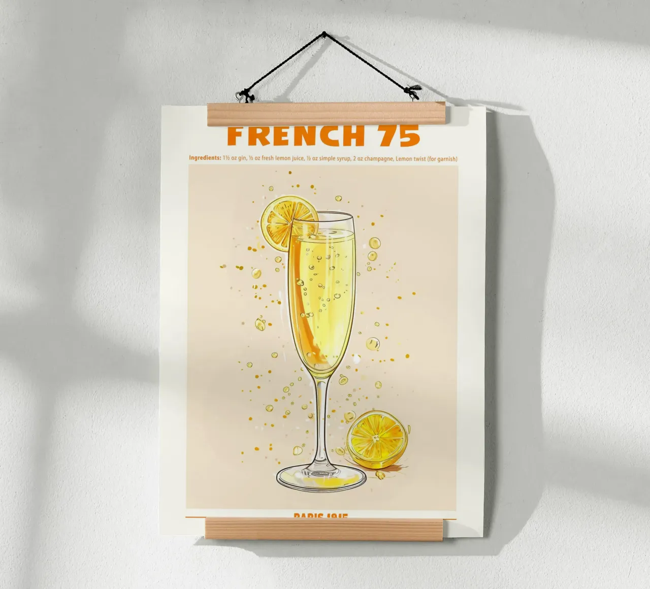French 75, Paris 1915 poster da janetlynn