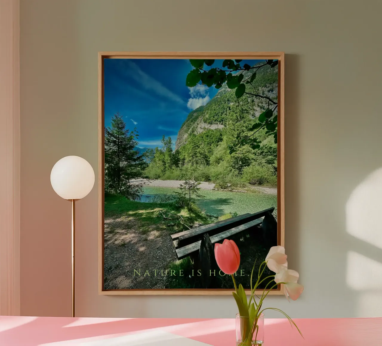 Nature is home. ( Bluntautal Austria ) tela con Cornice a cassetta da Happy 😃 Art 🎨 by Christine Schnoell