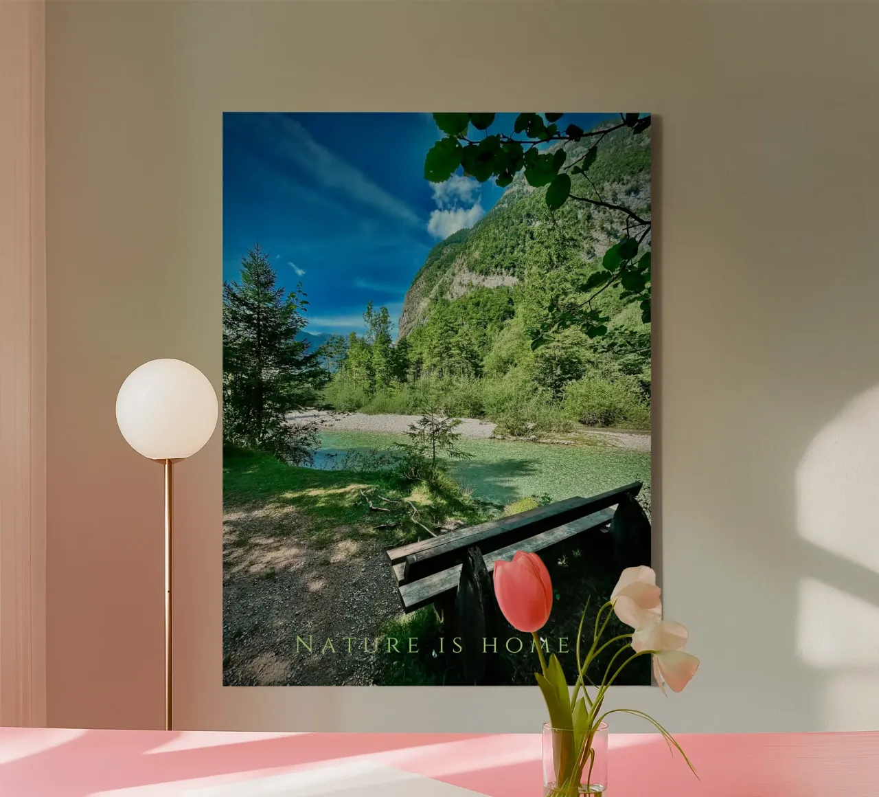 Nature is home. ( Bluntautal Austria ) tela con Cornice a cassetta da Happy 😃 Art 🎨 by Christine Schnoell