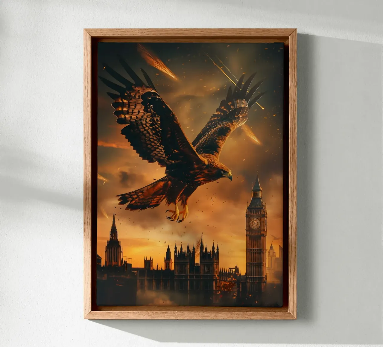 Eagle Londen mystieke fantasy kunst canvas met Baklijst van WILD ART