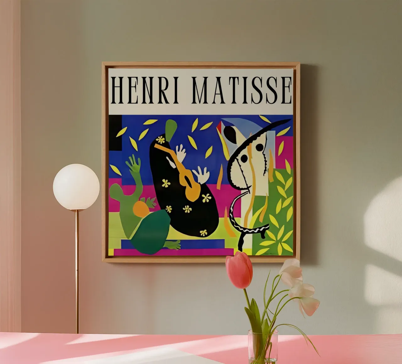 Henri Matisse kunst 4 canvas met Baklijst van domherrick1