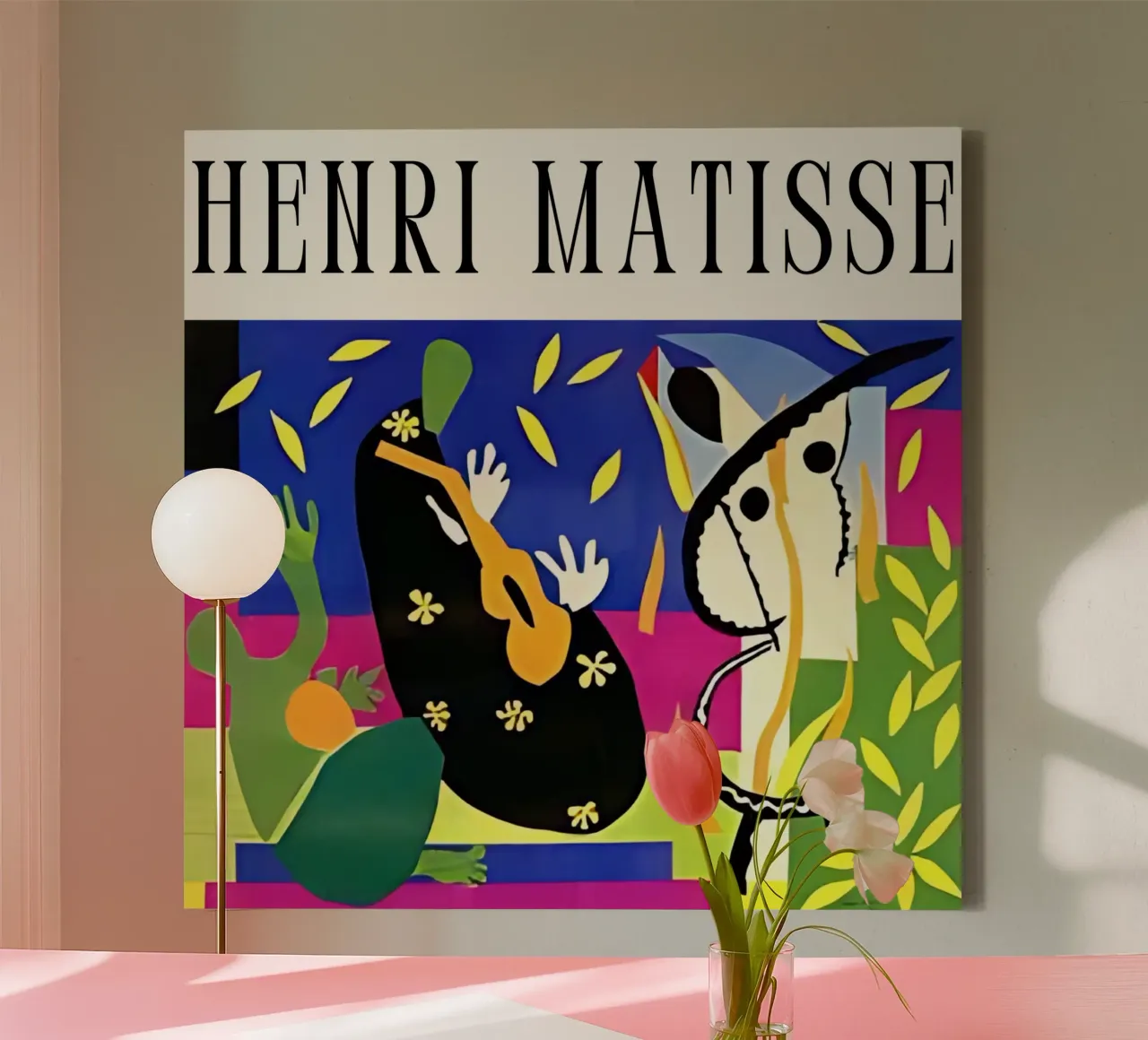 Henri Matisse kunst 4 canvas met Baklijst van domherrick1