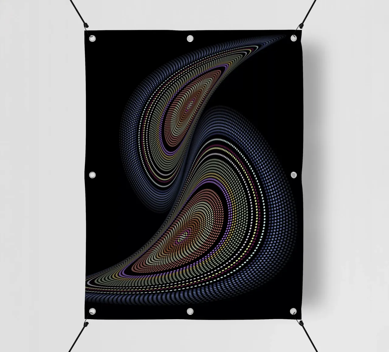 Time and Space telo in pvc da Angelo Cerantola