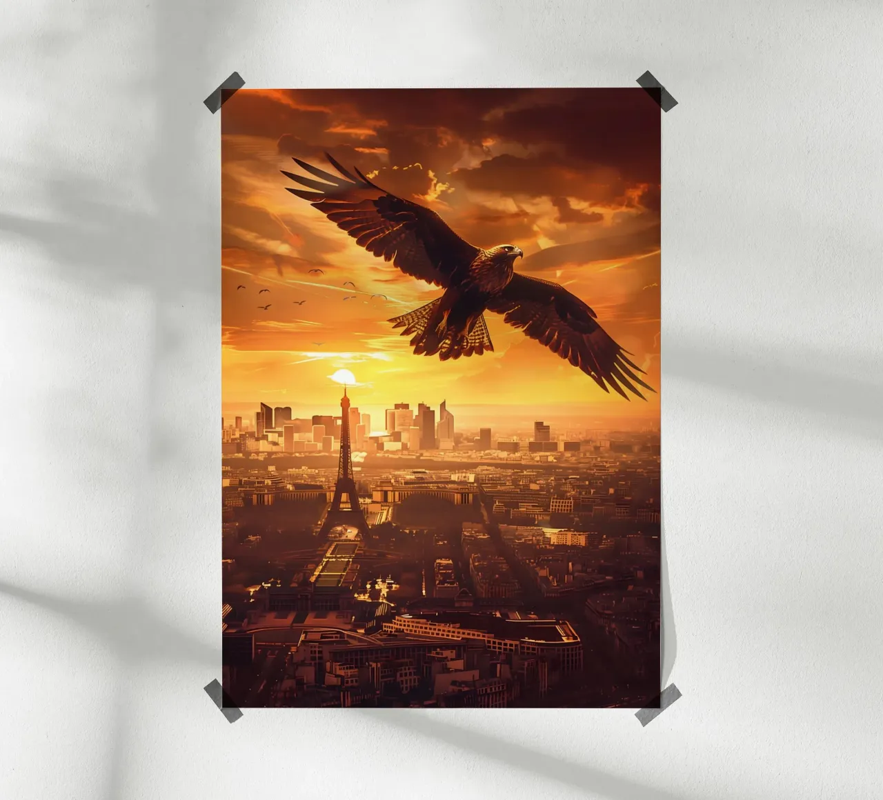 Aquila Parigi arte mistica e fantasy poster con telaio in plastica da WILD ART