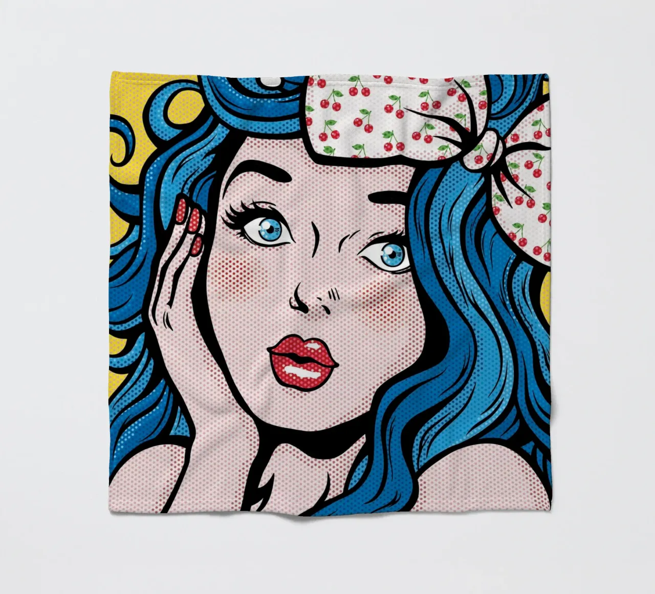 I Kissed a Girl - Draw Me A Song Project fleece blanket by Nour Tohme