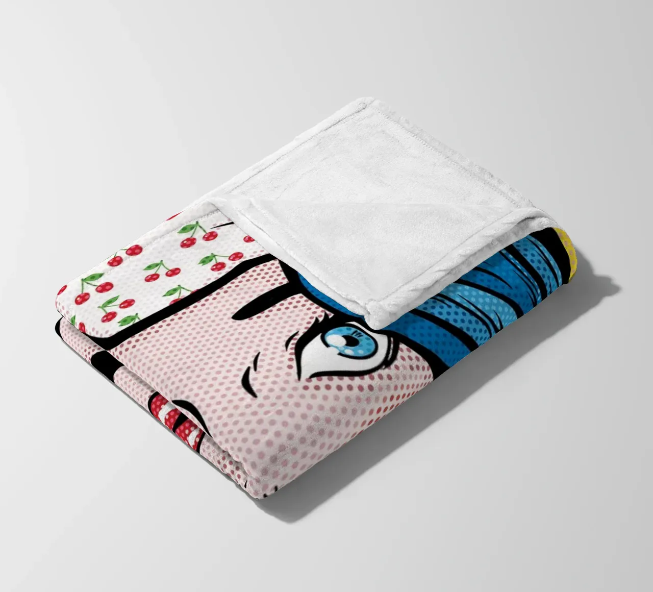 I Kissed a Girl - Draw Me A Song Project fleece blanket by Nour Tohme