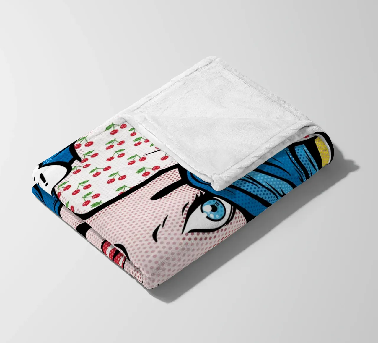 I Kissed a Girl - Draw Me A Song Project fleece blanket by Nour Tohme