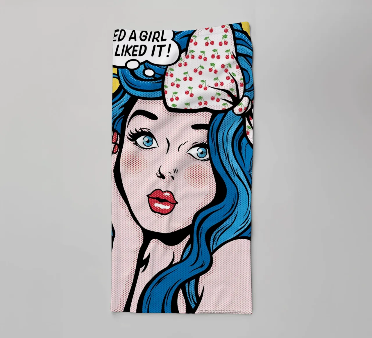 I Kissed a Girl - Draw Me A Song Project asciugamano da bagno da Nour Tohme
