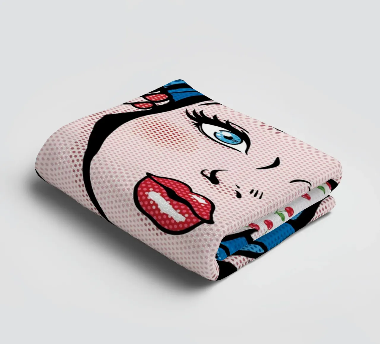 I Kissed a Girl - Draw Me A Song Project asciugamano da bagno da Nour Tohme