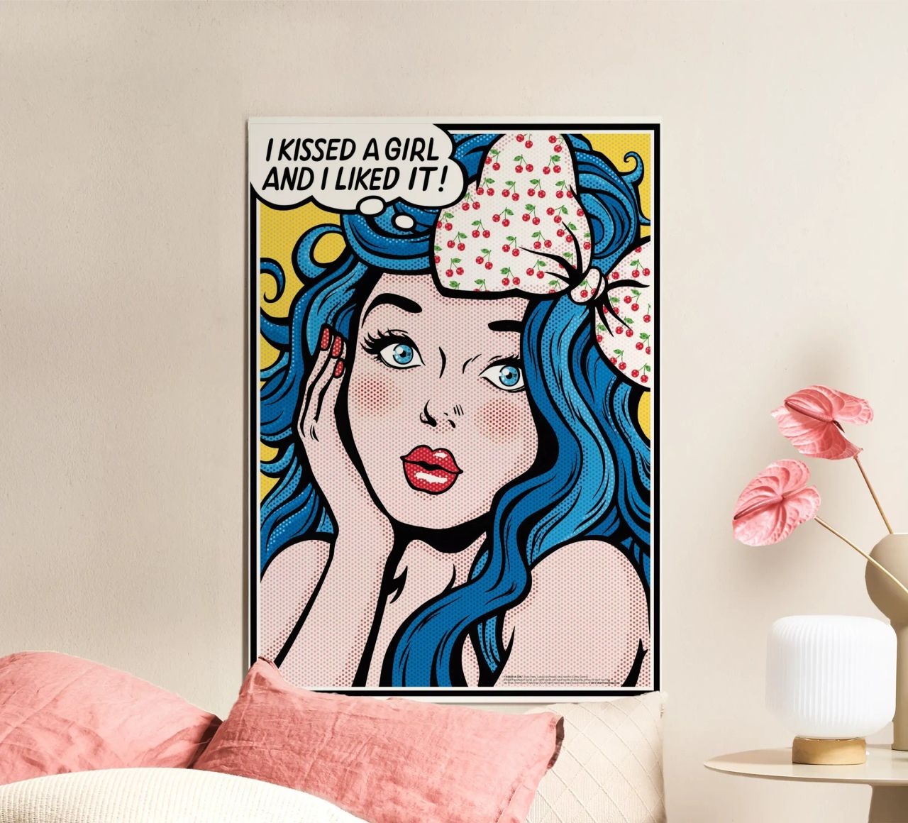 I Kissed a Girl - Draw Me A Song Project Poster von Nour Tohme