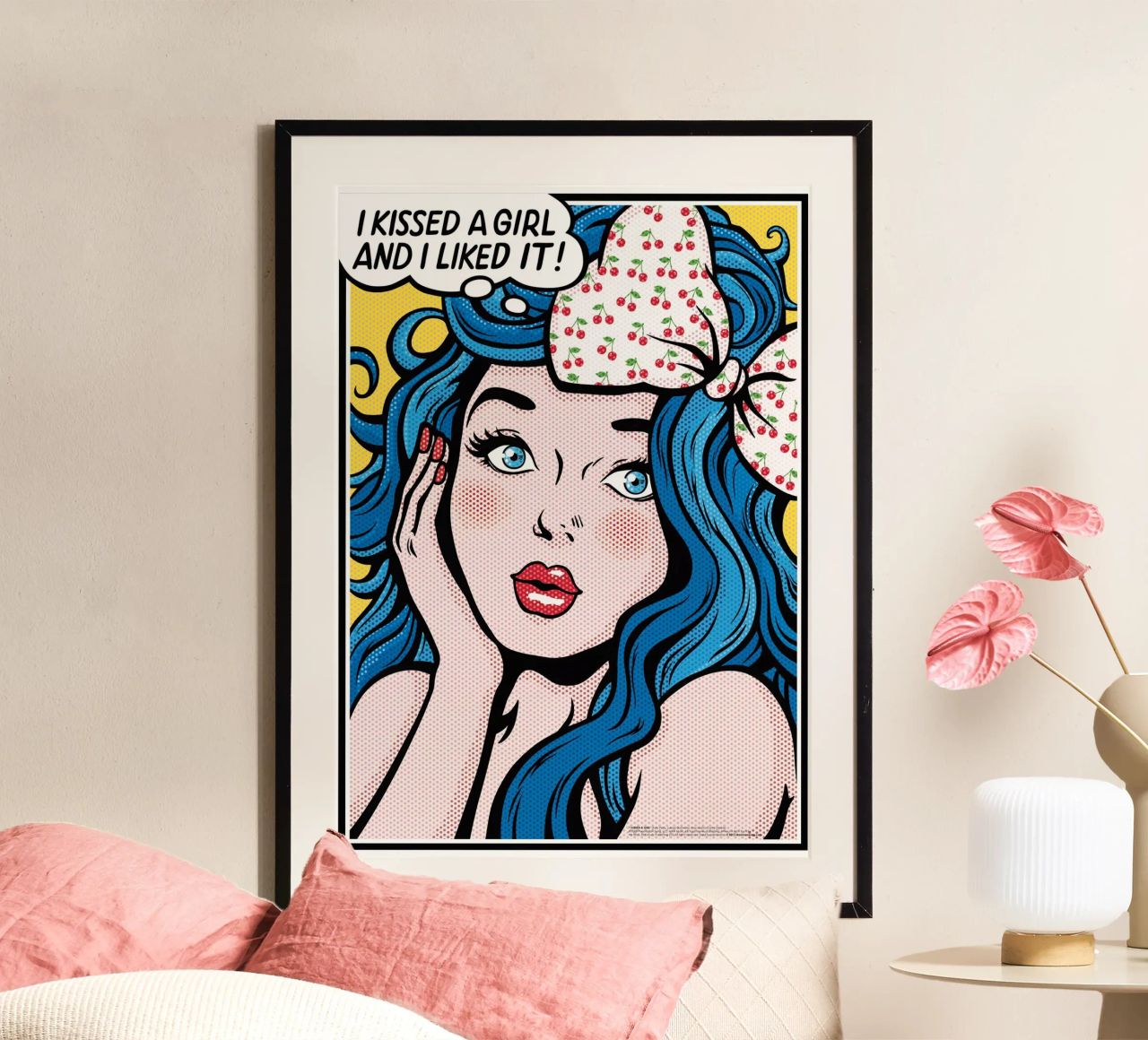 I Kissed a Girl - Draw Me A Song Project Poster von Nour Tohme