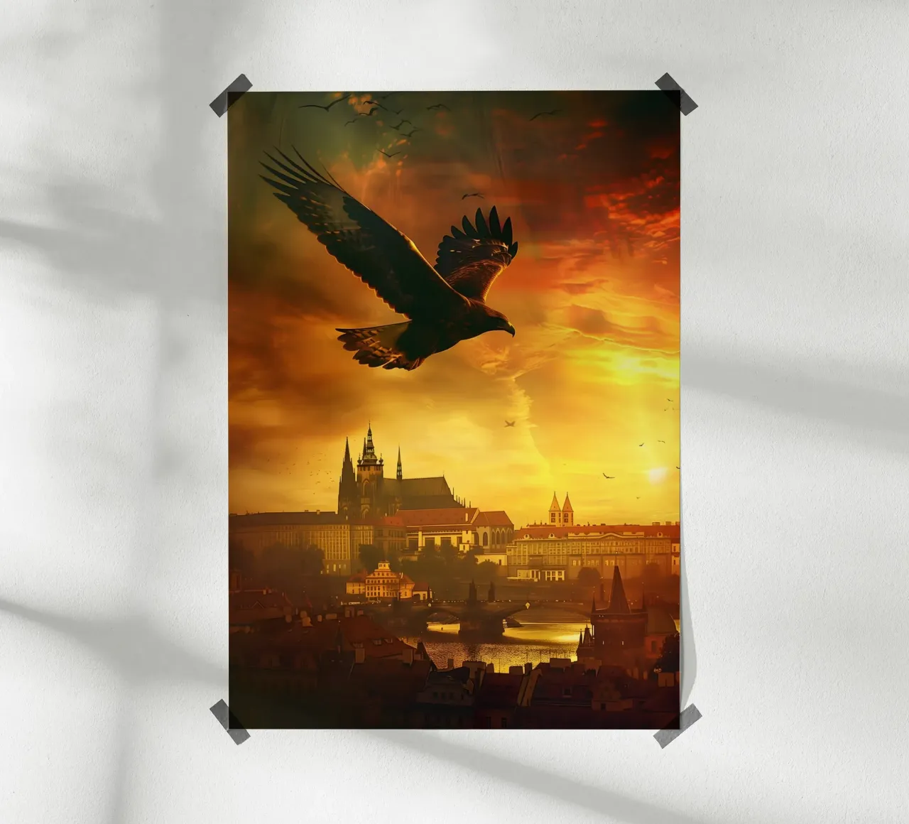 Aquila di Praga arte mistica e fantasy poster da WILD ART