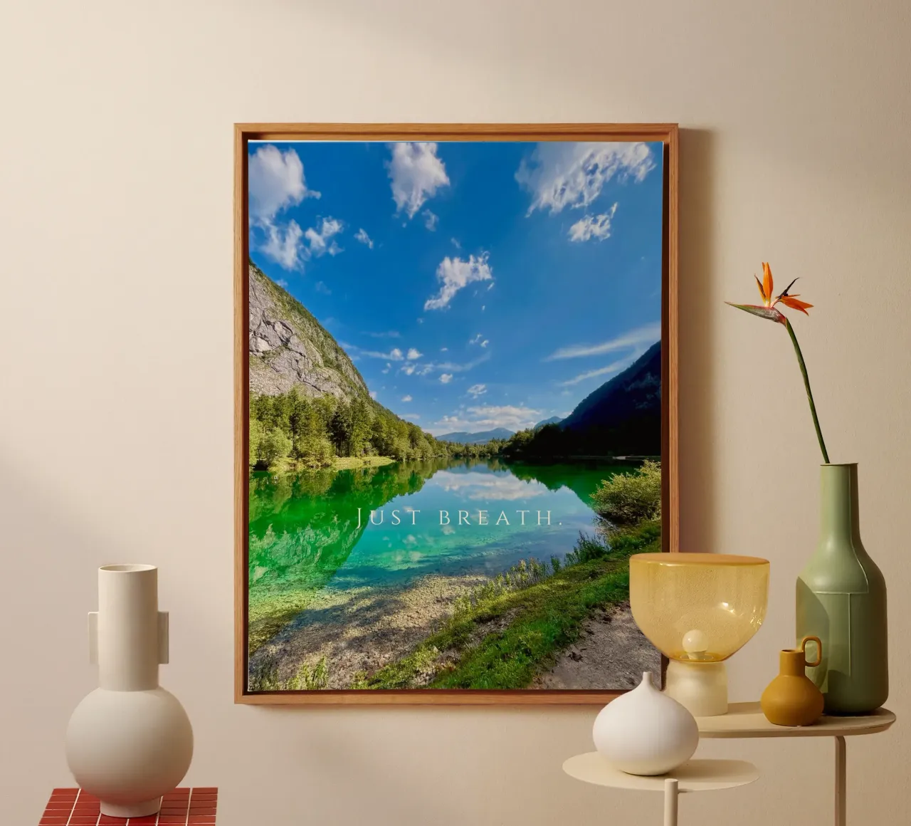 Just breath.  ( Bluntautal Austria ) tela con Cornice a cassetta da Happy 😃 Art 🎨 by Christine Schnoell