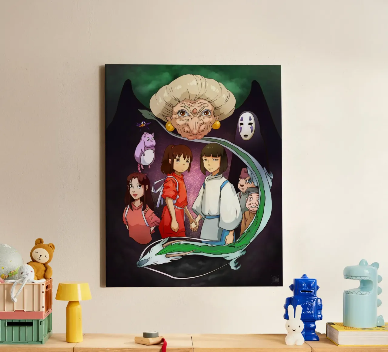 Maglietta essenziale Spirited Away tela con Cornice a cassetta da skurtow