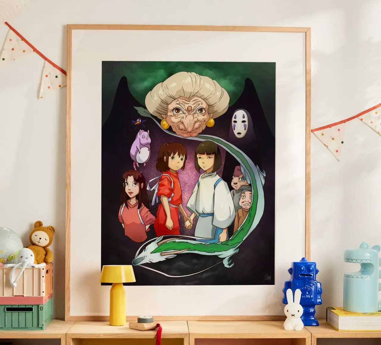 Maglietta essenziale Spirited Away poster da skurtow