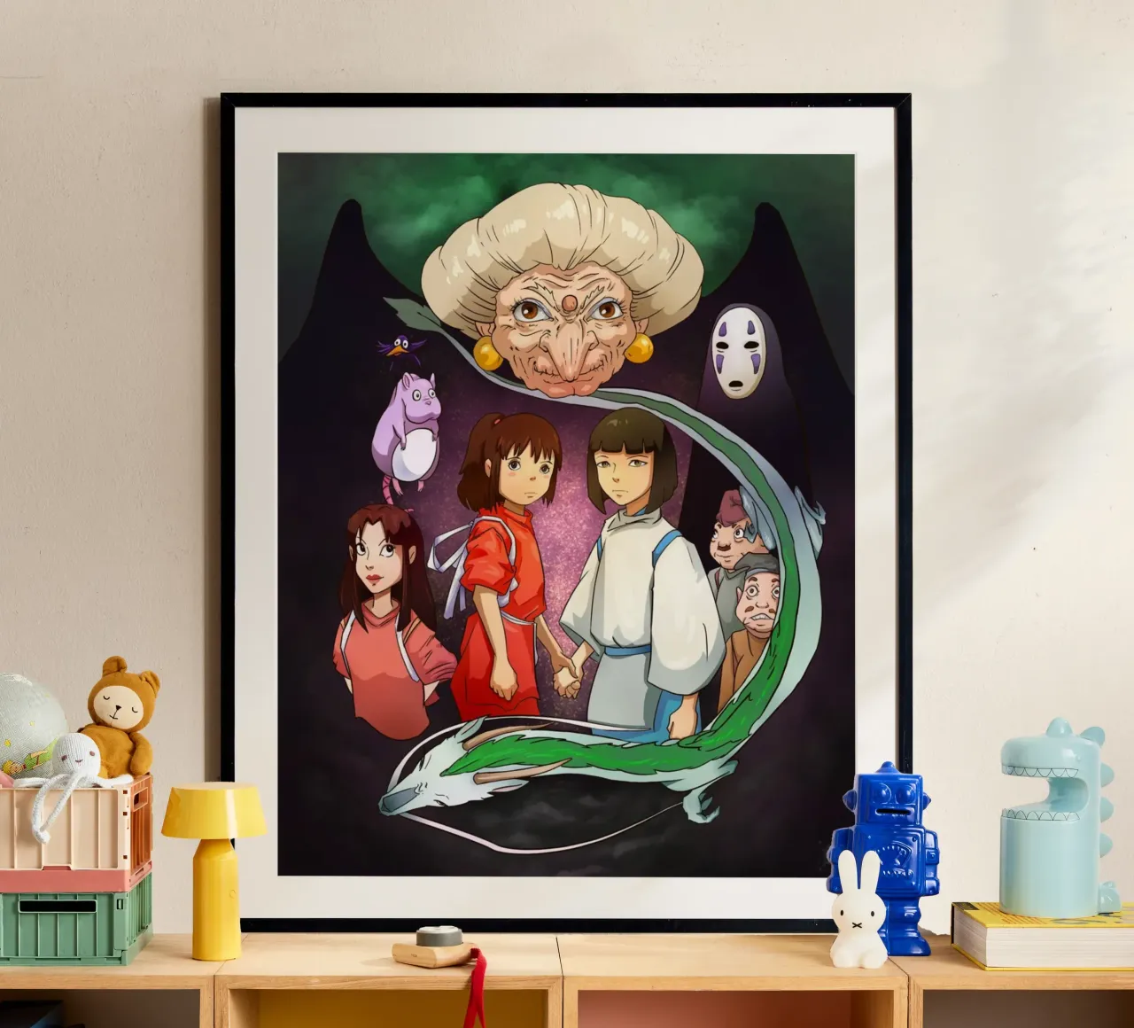 Maglietta essenziale Spirited Away poster da skurtow