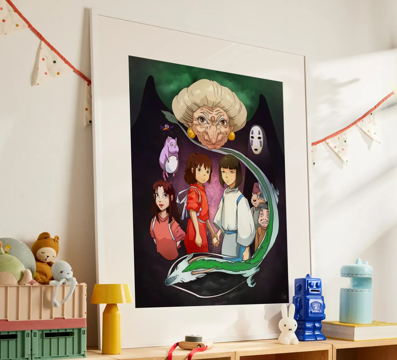 Maglietta essenziale Spirited Away poster da skurtow