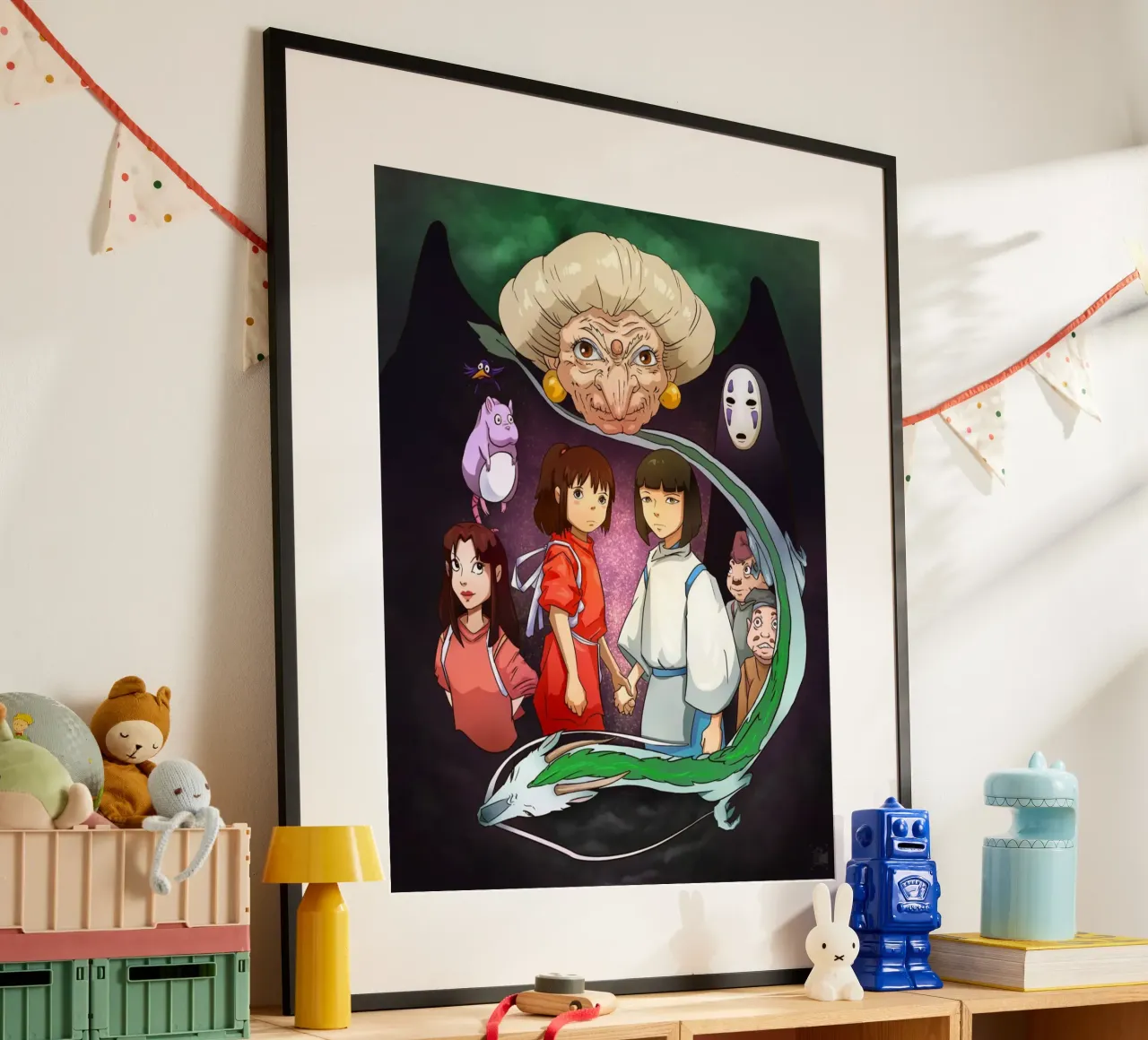Maglietta essenziale Spirited Away poster da skurtow