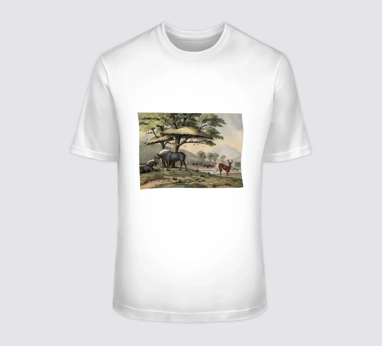 Vintage Kolb 10 Tafel 38 Gnu t-shirt da Vintage Print Collection