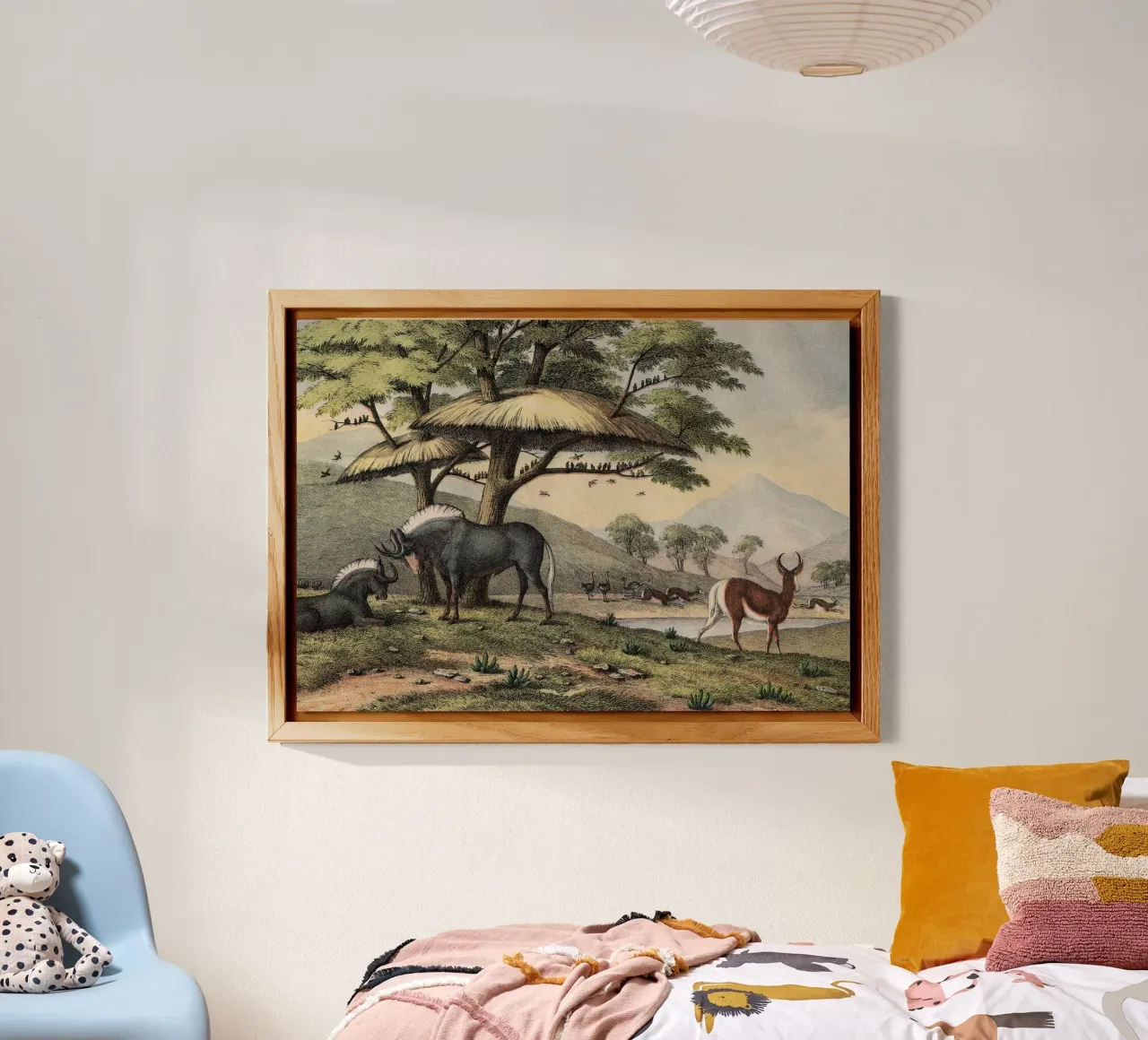 Vintage Kolb 10 Tafel 38 Gnu alluminio dibond da Vintage Print Collection