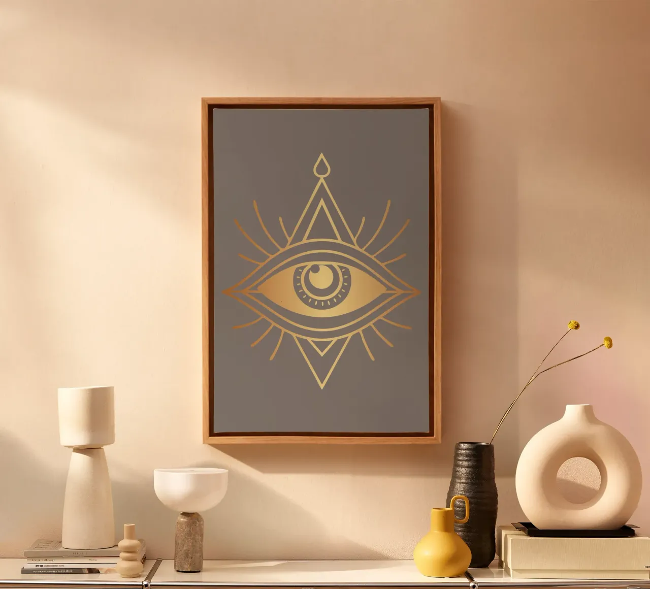 Intuition canvas with Floater frame by AESTHETIC VIBES by Isabel