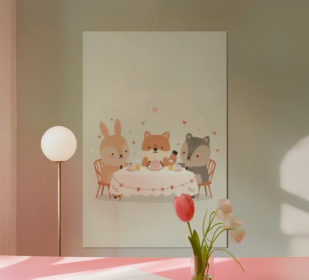 Animali carini per il tè poster da DesignDoodle