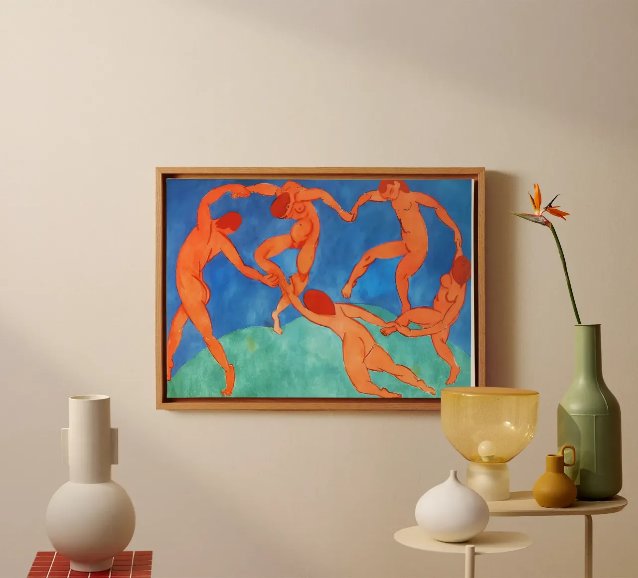 Danza II - Henri Matisse tela con Cornice a cassetta da Jolie Prints
