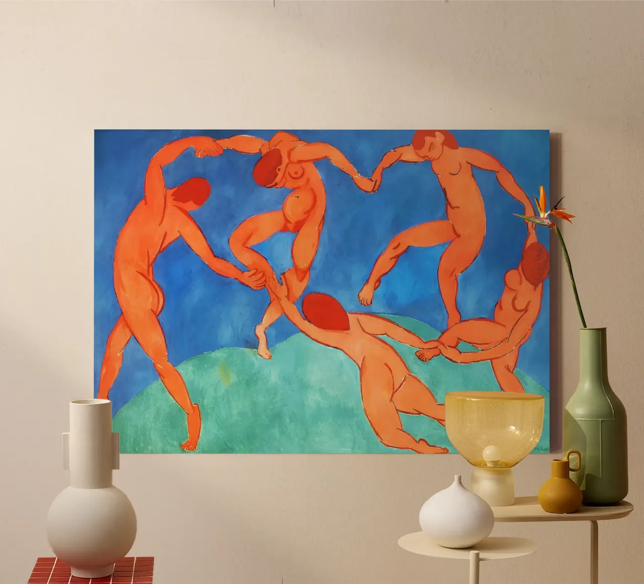 Danza II - Henri Matisse tela con Cornice a cassetta da Jolie Prints